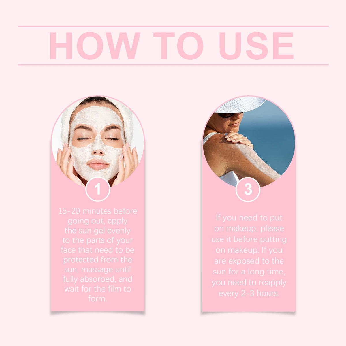 SPF 50+ Sun Gel Moisturizer With No White Cast