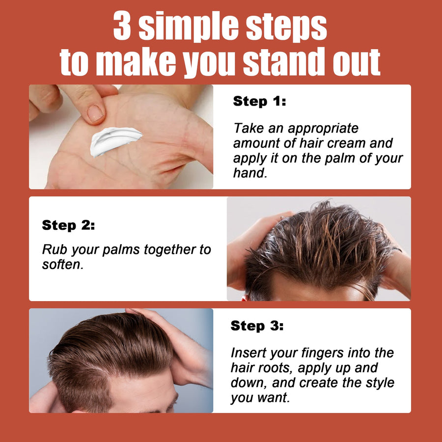 Hair Styling Cream for Strong, Shiny, Voluminous Hair