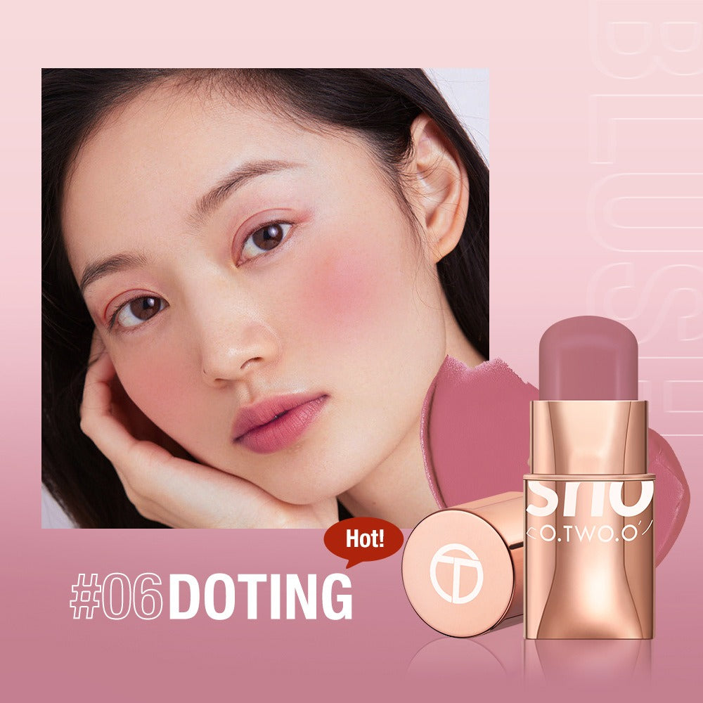 3-in-1 Cream Blush Stick for Soft Natural Rosy Cheeks