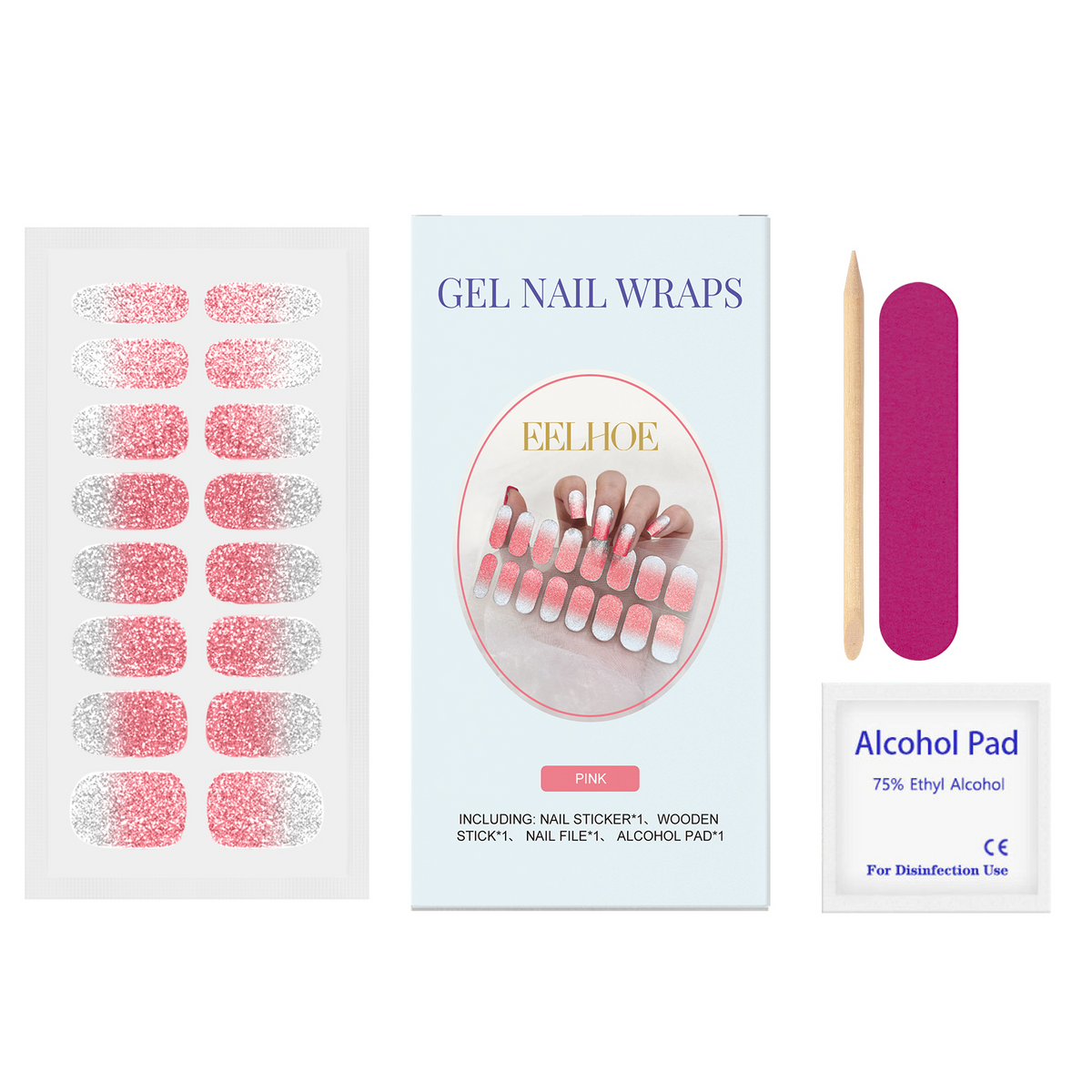 Semi-Cured Gel Nail Stickers - No UV Lamp Needed