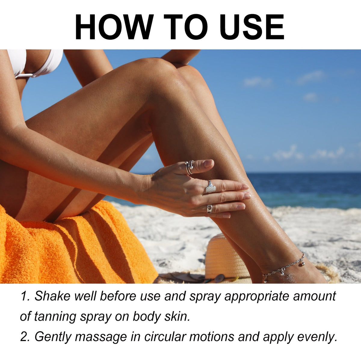 Instant Tan Spray - Natural Bronze Glow No Sun Needed