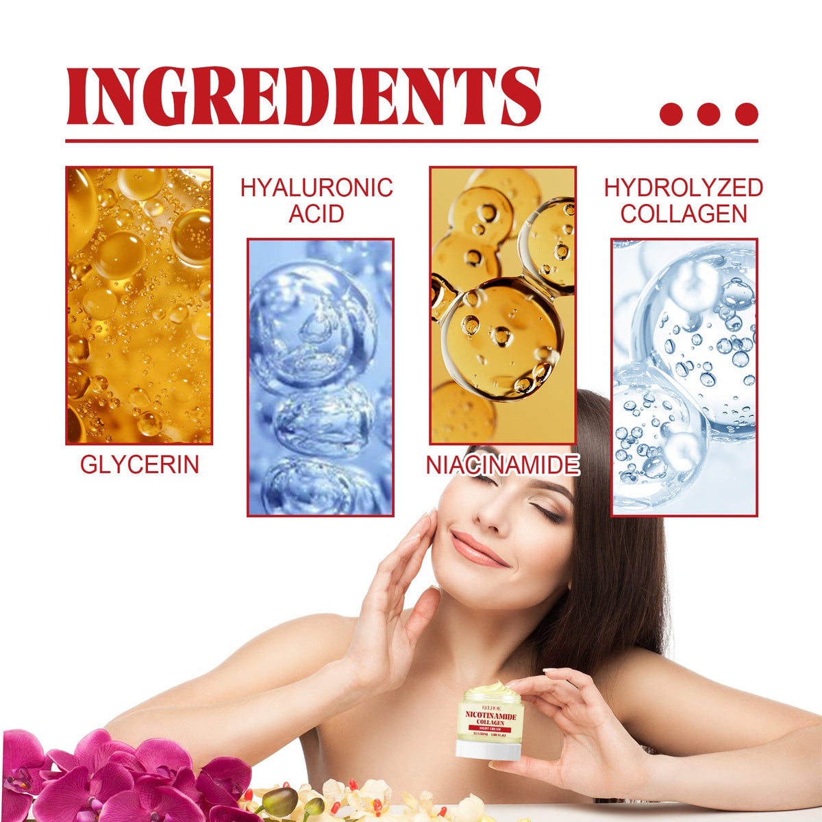 Nicotinamide Collagen Cream Duo for Dark Spots & Dryness