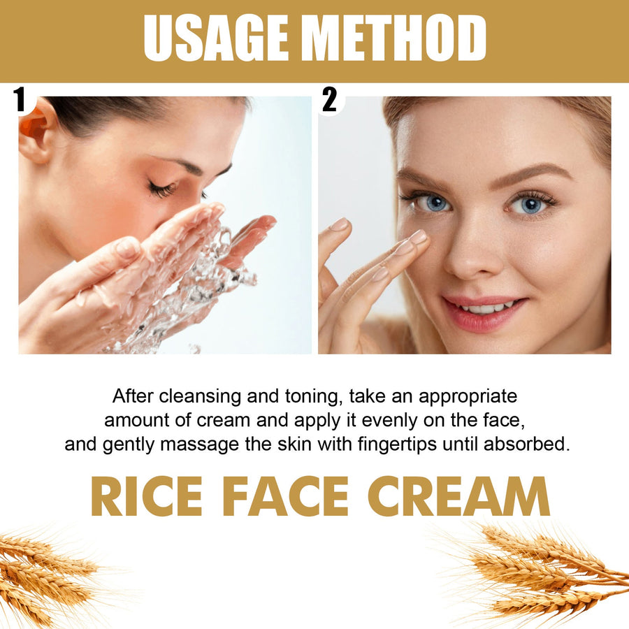 Rice Face Cream for Fine Lines & Uneven Skin Tone