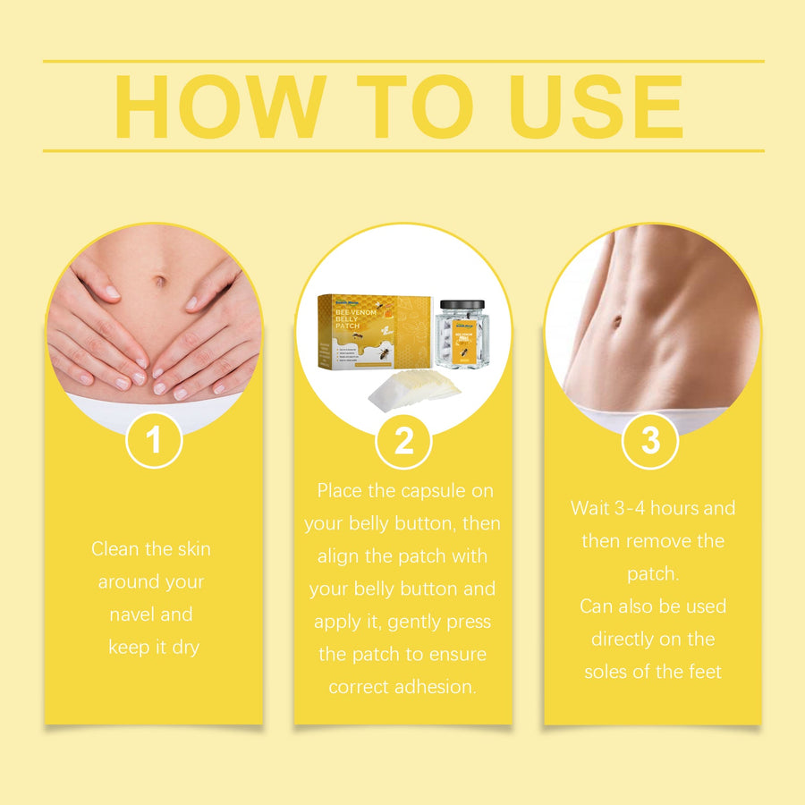 Bee Venom Body Sculpting Patch for Firmer Tummy Overnight