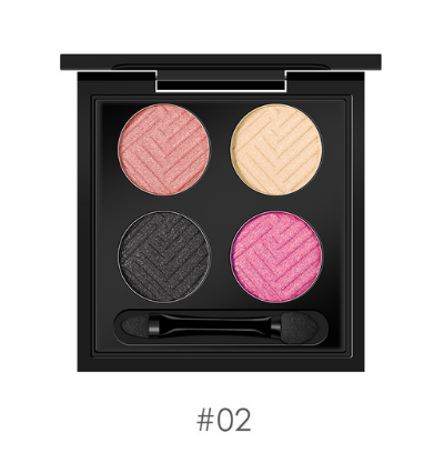4-Color Eyeshadow Palette for Dimensional Eye Makeup