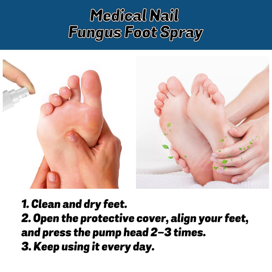 Nail Fungus Spray - Repair Thick Gray Damaged Toenails Fast