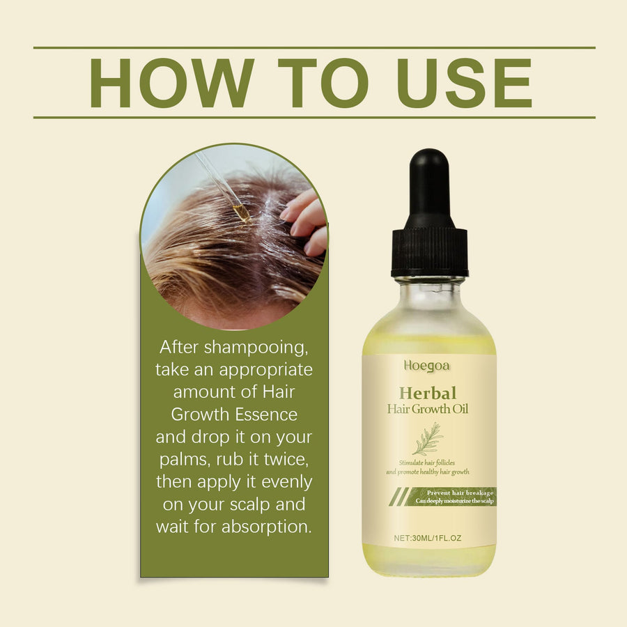 Herbal Hair Growth Oil for Thicker-Looking, Healthier Hair
