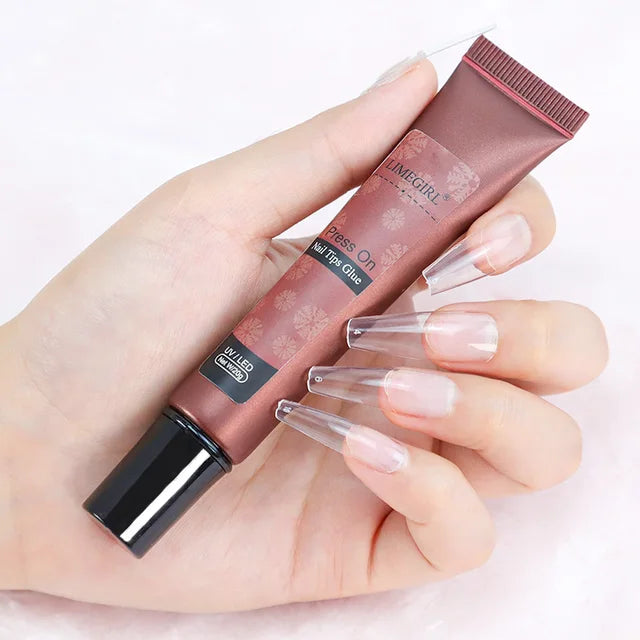 Nail Tip Glue Gel for Strong, Bubble-Free Extensions