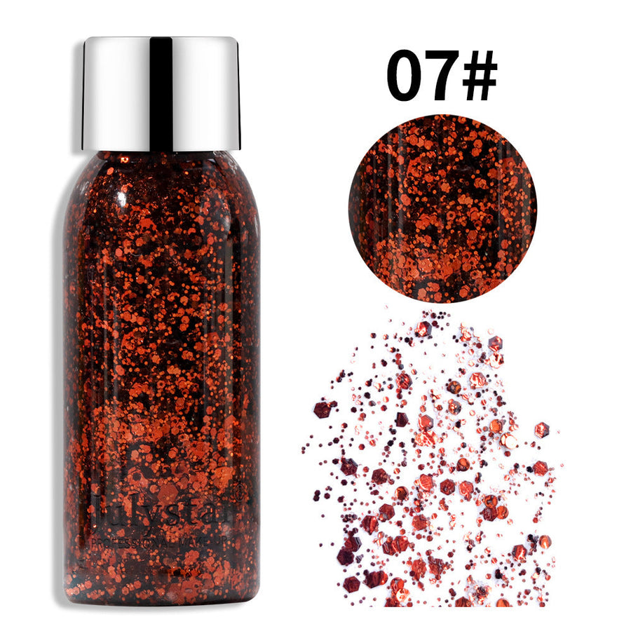 Cosmetic Glitter Makeup for Dazzling Stage Sparkle