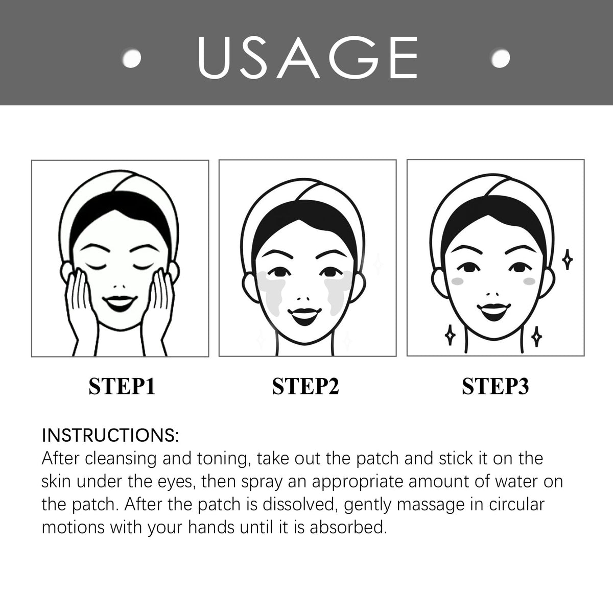 Collagen Eye Mask Patches for Crow's Feet & Dark Circles