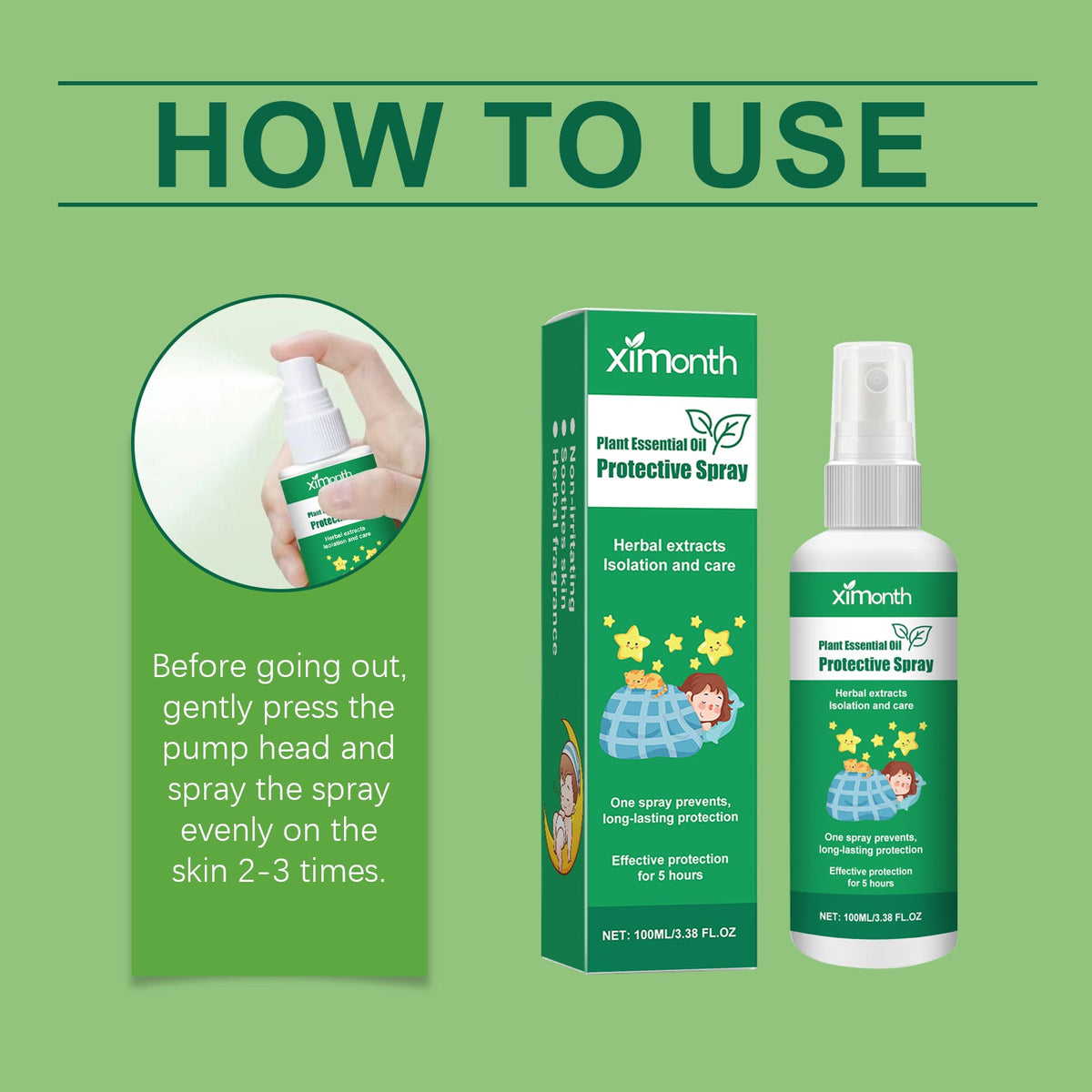 Summer Convenient Protective Spray Cool And Soothing Outdoor