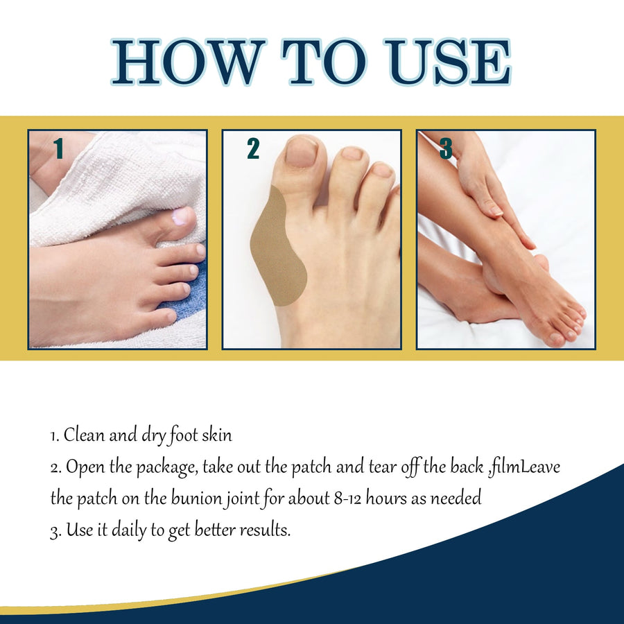 Bunion Relief Patch Set — Fast Pain & Swelling Relief, Wear