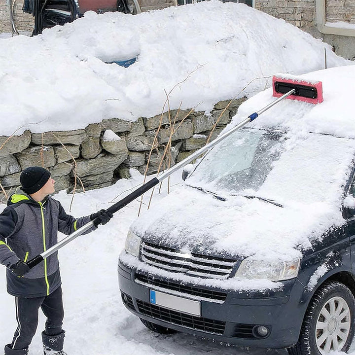 Snow Removal Tool with Foam Head - Safe for Roofs & Cars