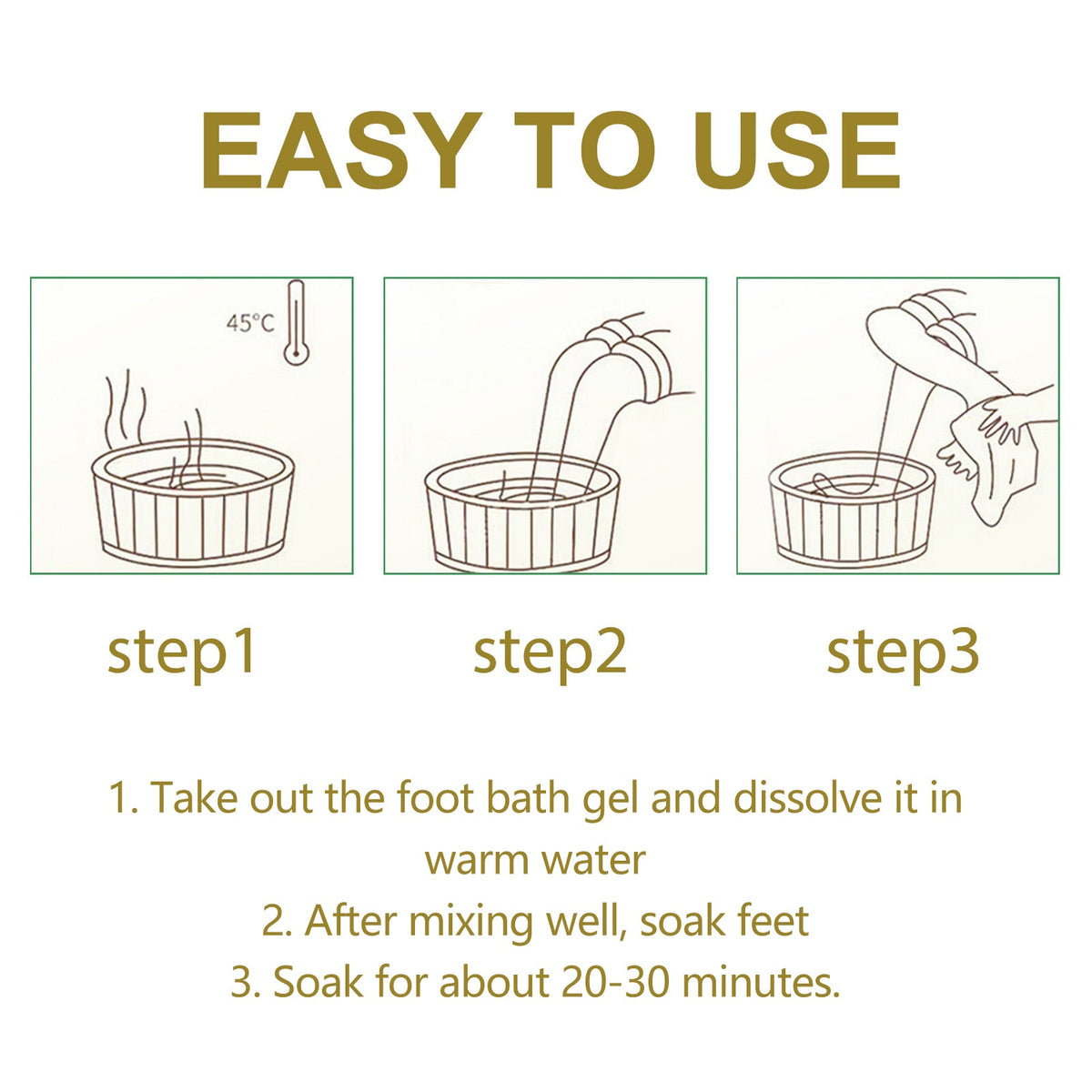 Bee Venom Foot Soak Beads for Swollen Tired Legs