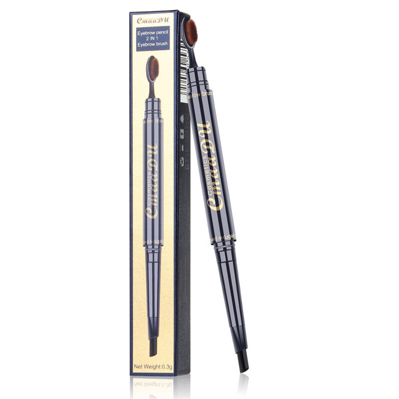 Waterproof Eyebrow Pencil with Brush for Defined Brows