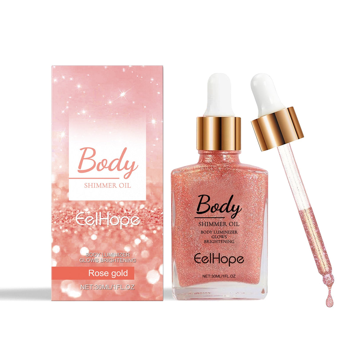 Body Glitter Oil for a Radiant, Moisturized Skin Glow