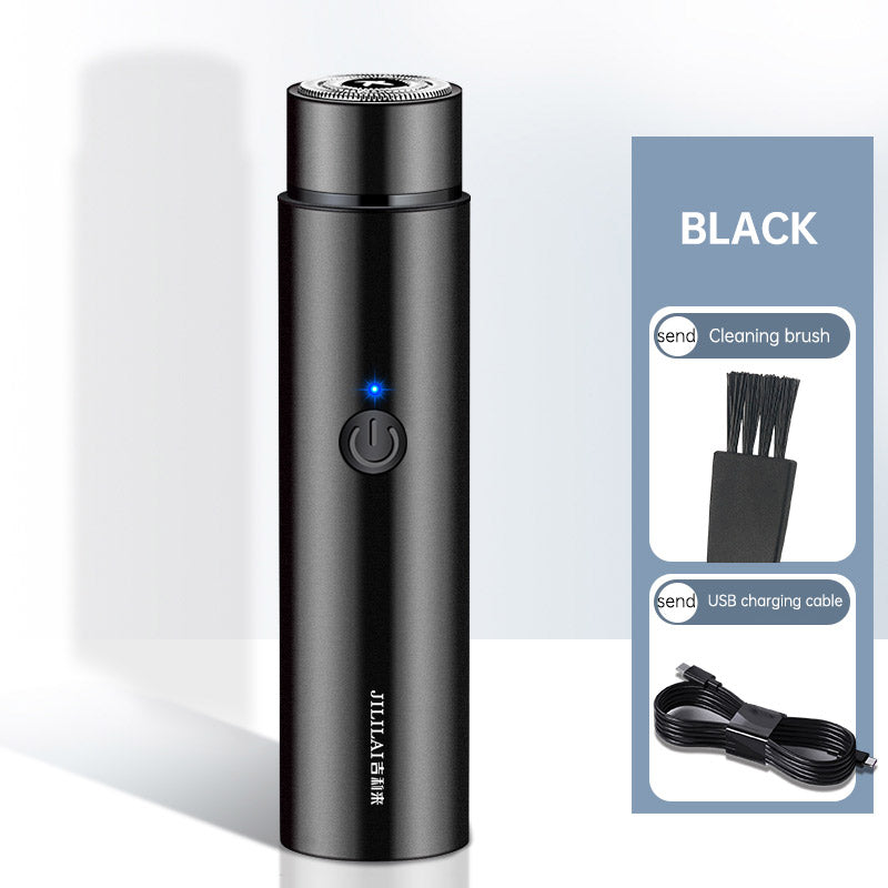 Compact Electric Shaver — 360° Turbine Blade for a Flawless