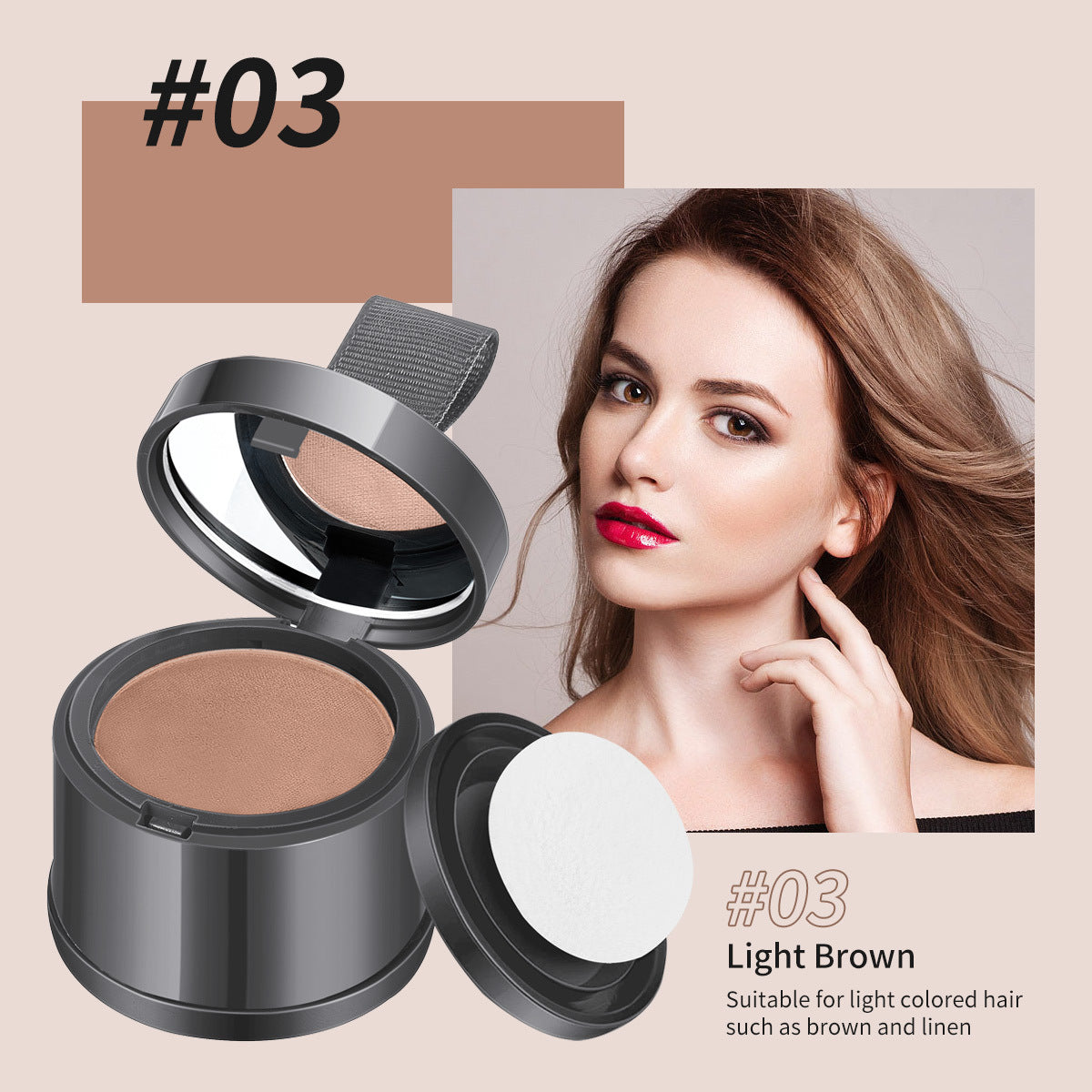 Waterproof Hairline Powder for Fuller-Looking Edges