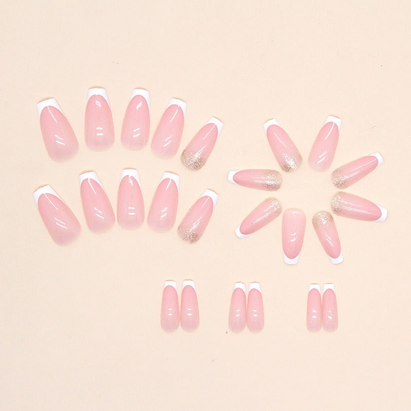 French Glitter Press-On Nails – Perfect Manicure in 10 Minutes