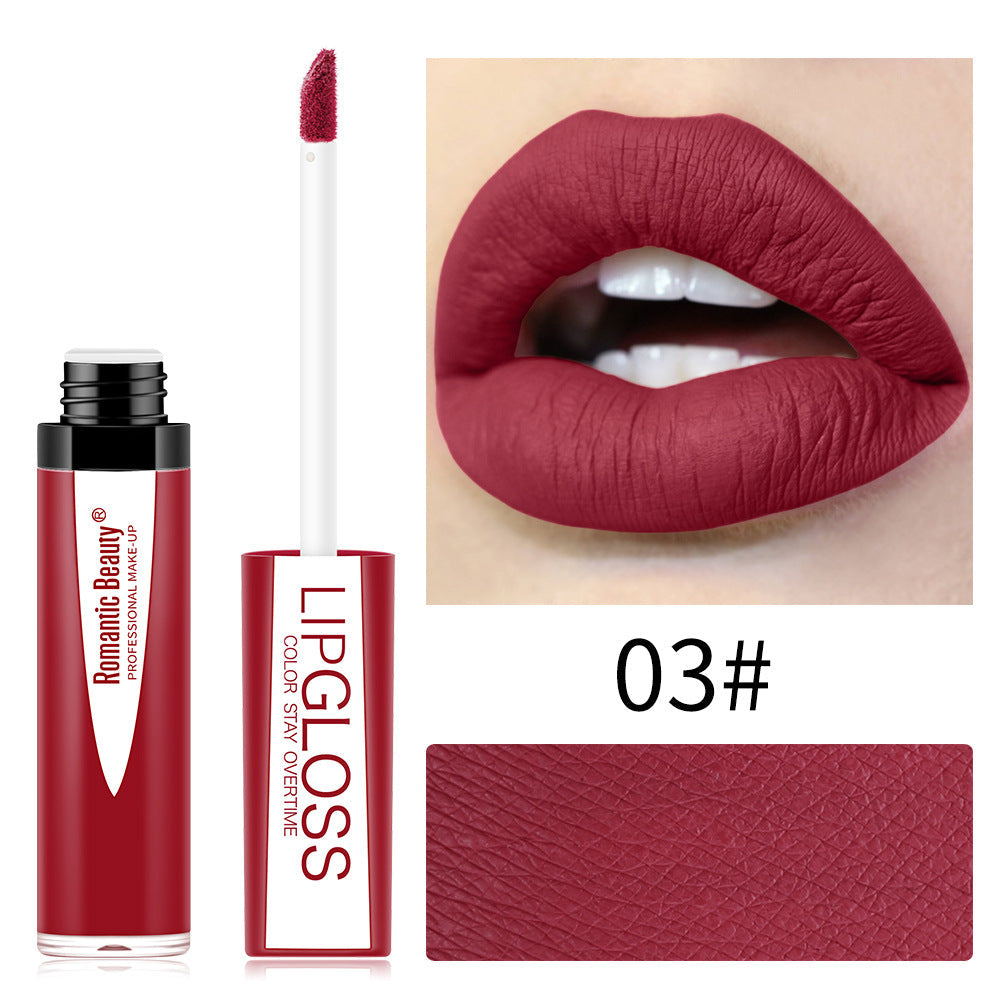 Matte Lip Gloss – Long-Wearing Berry & Burgundy Color