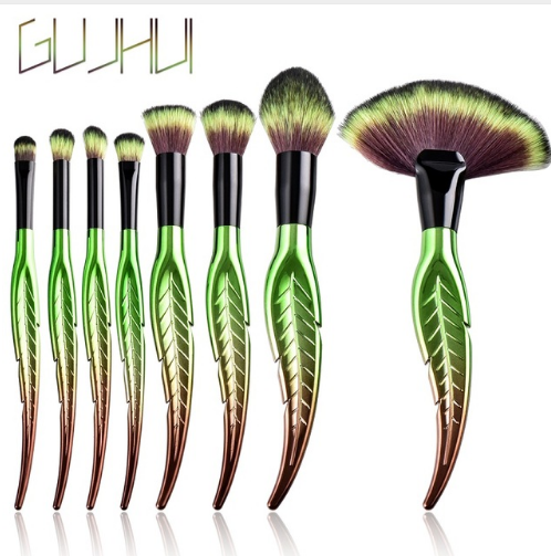 Pro Makeup Brushes Set – Artist‑Worthy Leaf Handles