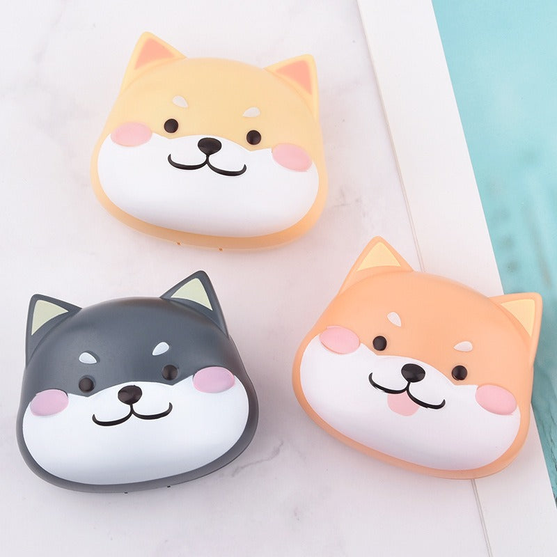 Shiba Inu Contact Lens Case — 3D Kawaii Storage Box