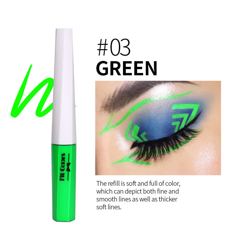 Fluorescent Graphic Eyeliner Set — 8 Neon Colors