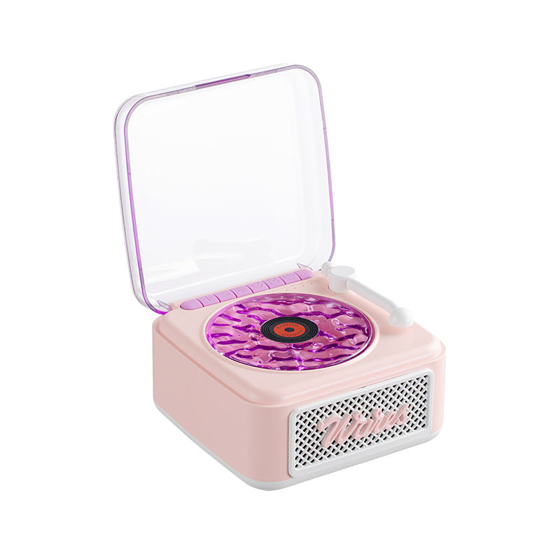 White Noise Retro Bluetooth Speaker — Vinyl Record Design