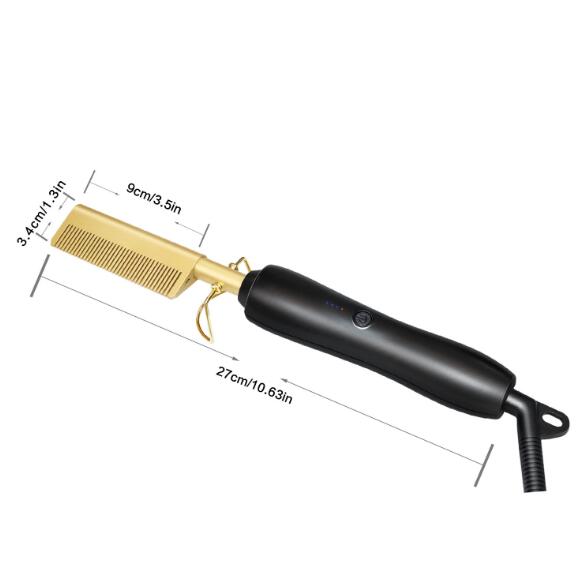 Electric Hair Straightening Comb for Smooth, Frizz-Free Hair
