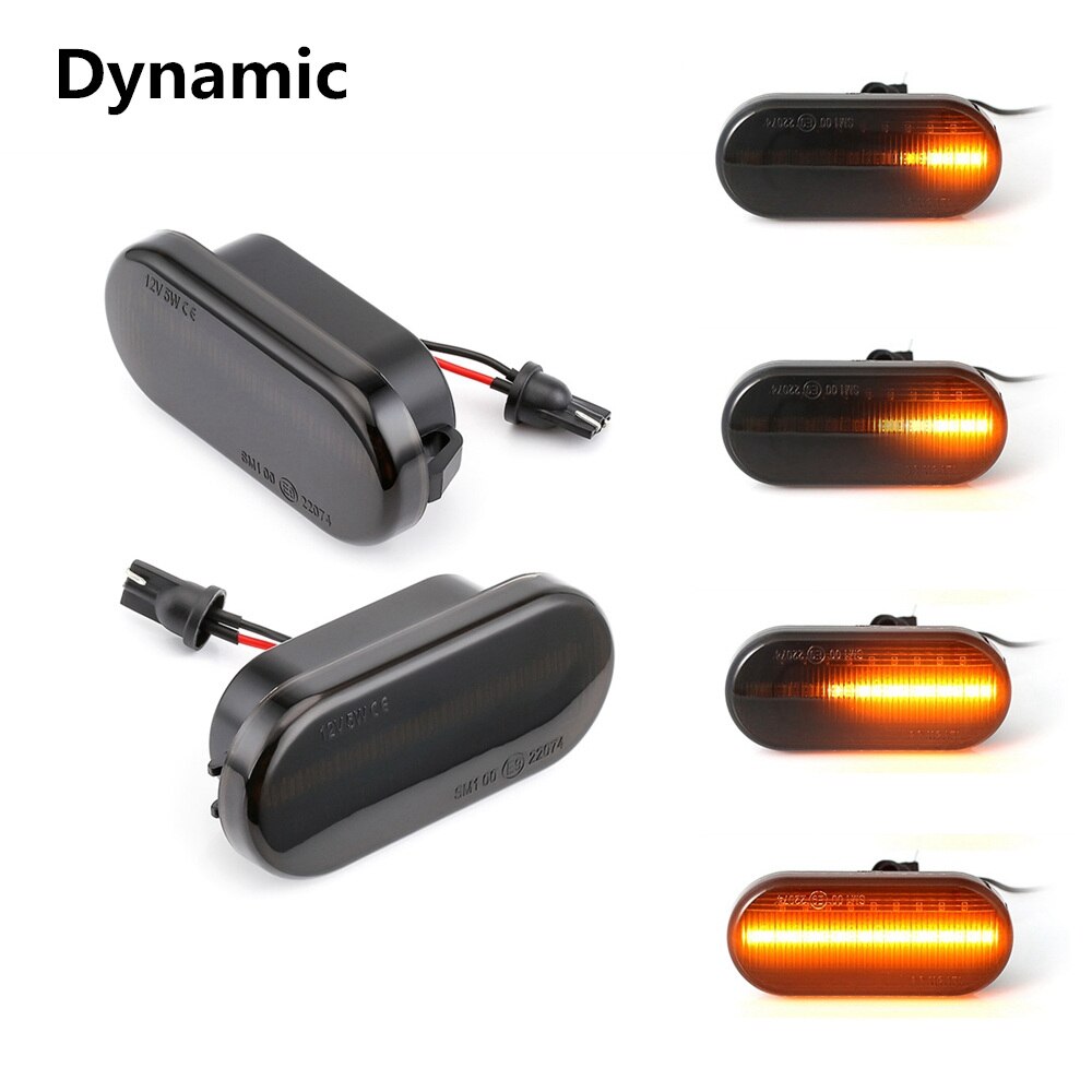 Amber Sequential LED Side Markers for VW Seat Skoda Ford