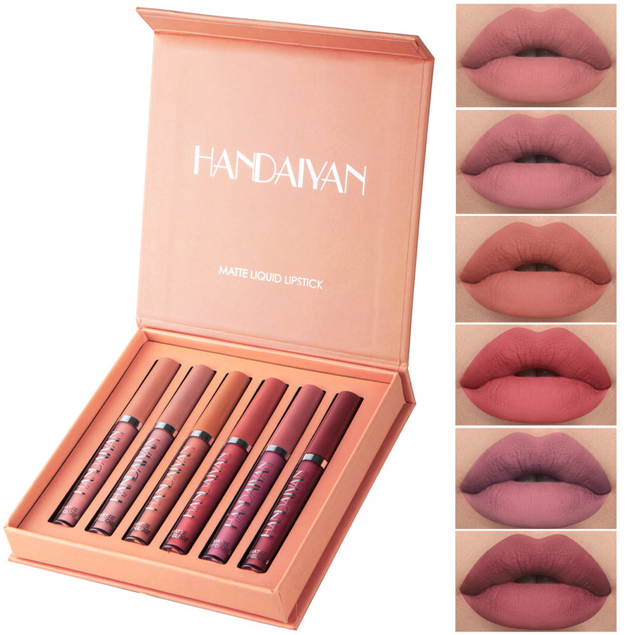 Matte Liquid Lipstick Set: 6 Shades for Every Look