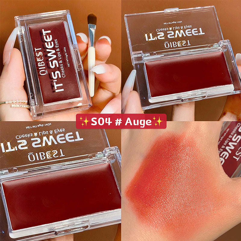 3-In-1 Cream Makeup Compact for Cheeks, Lips & Eyes