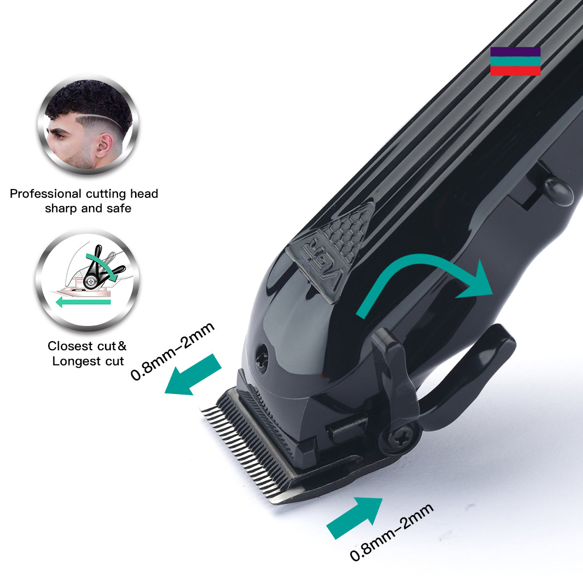 Cordless Hair Clipper — Professional Fades, 200-Minute