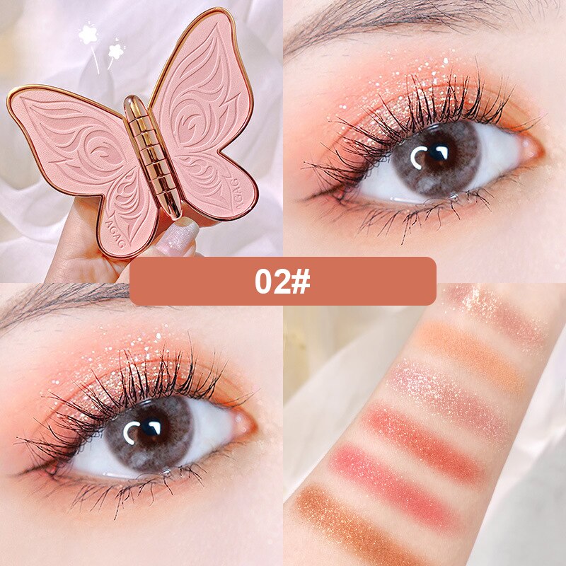 Butterfly Eyeshadow Palette for Glitter Makeup Looks