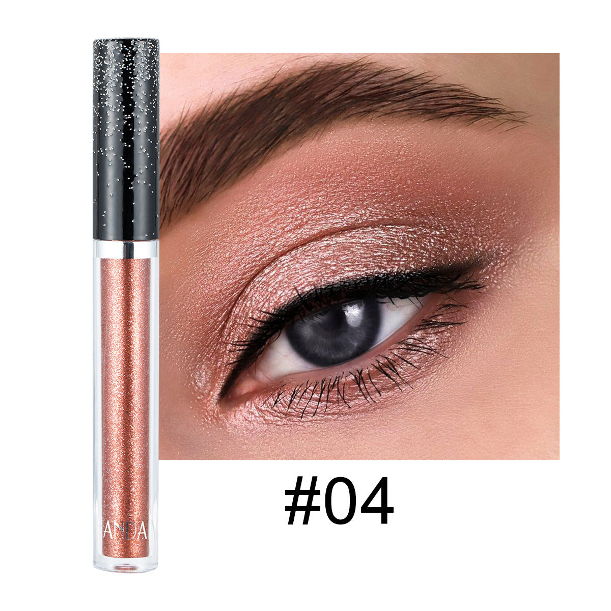 12 Color Liquid Eyeshadow for High-Shine Sparkle Looks