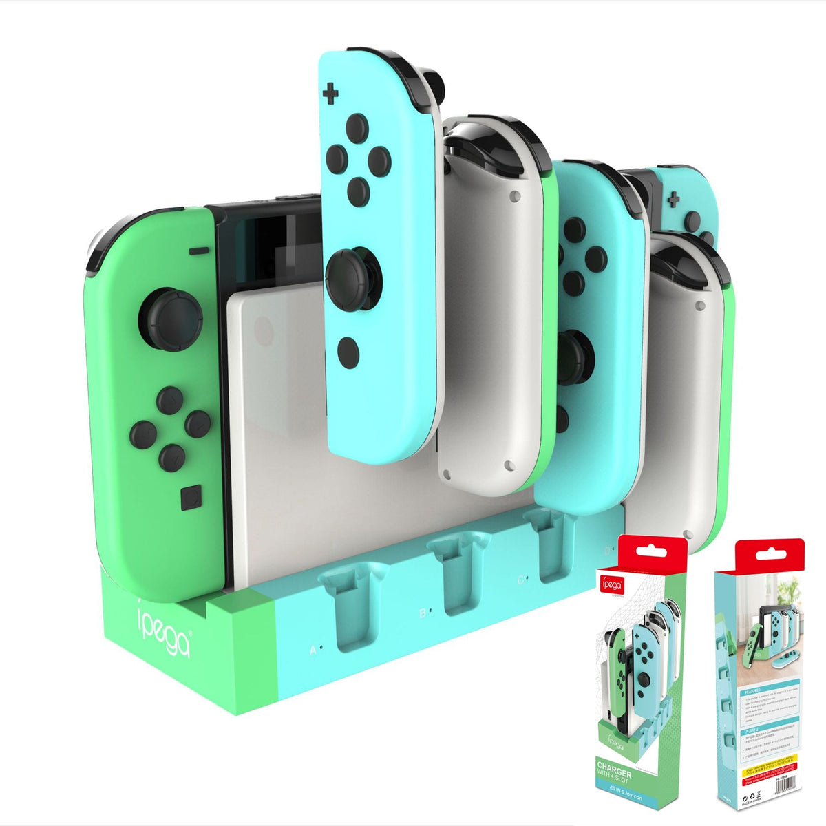 Joy‑Con Charging Dock — Charge 4 Controllers at Once