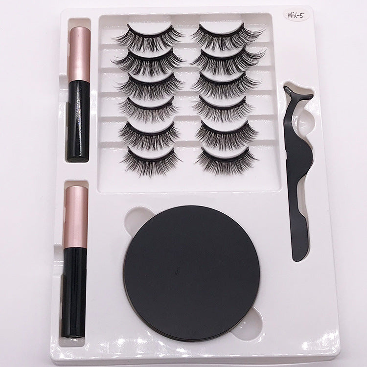 Magnetic False Eyelashes Kit With 8 Reusable Styles