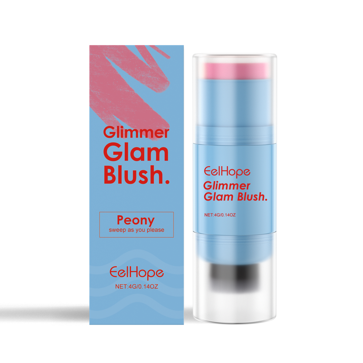 Double-Ended Blush Stick for Glowy Cheeks, Eyes & Lips