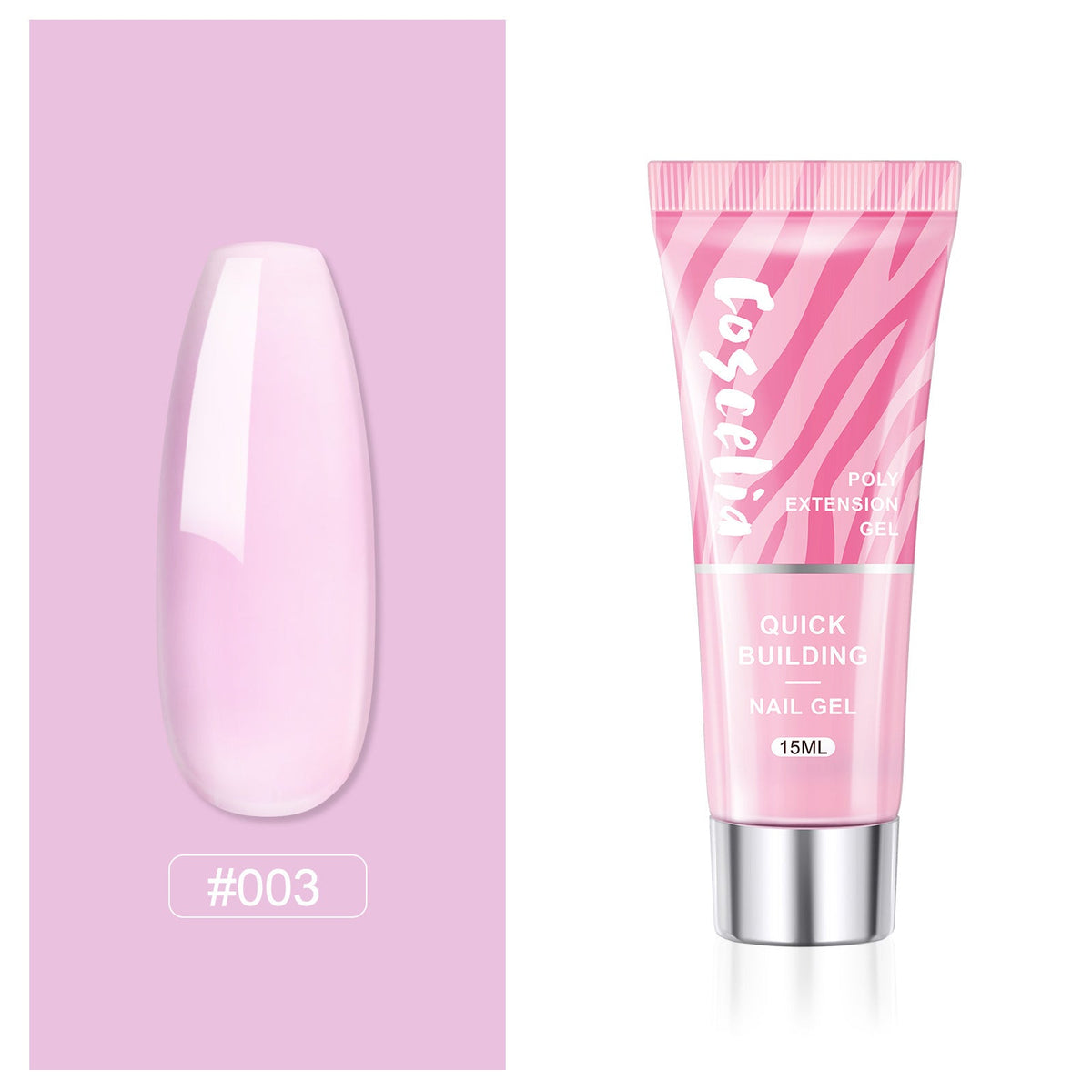 Poly Nail Extension Gel — Crystal-Infused, Quick-Building