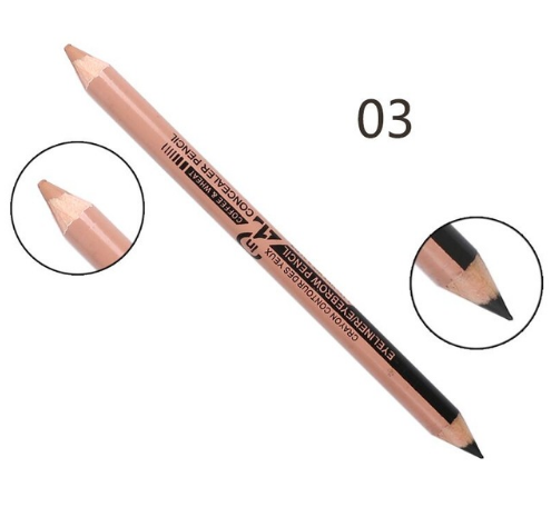 2-in-1 Eyebrow Concealer Pencil Set, 12-Piece Kit