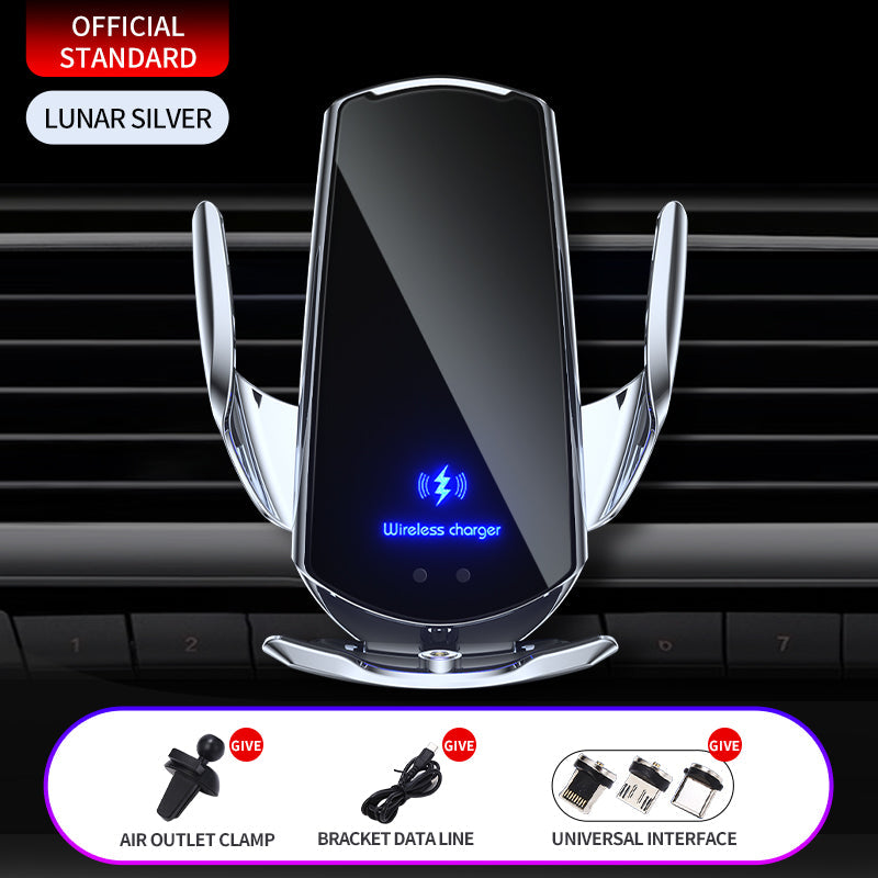 15W Auto-Clamp Wireless Car Charger Phone Mount