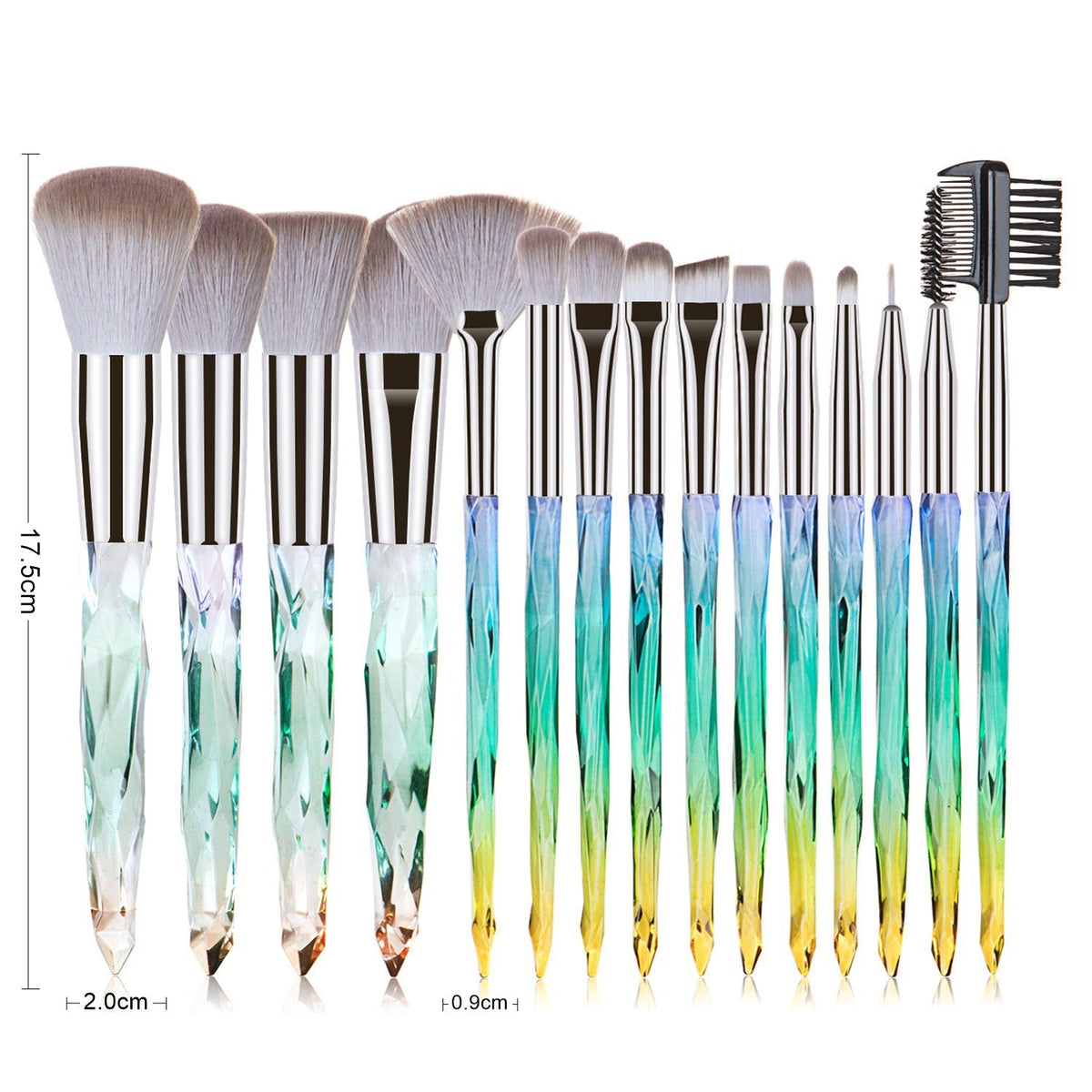 15-Piece Makeup Brush Set for Smooth, Blended Looks