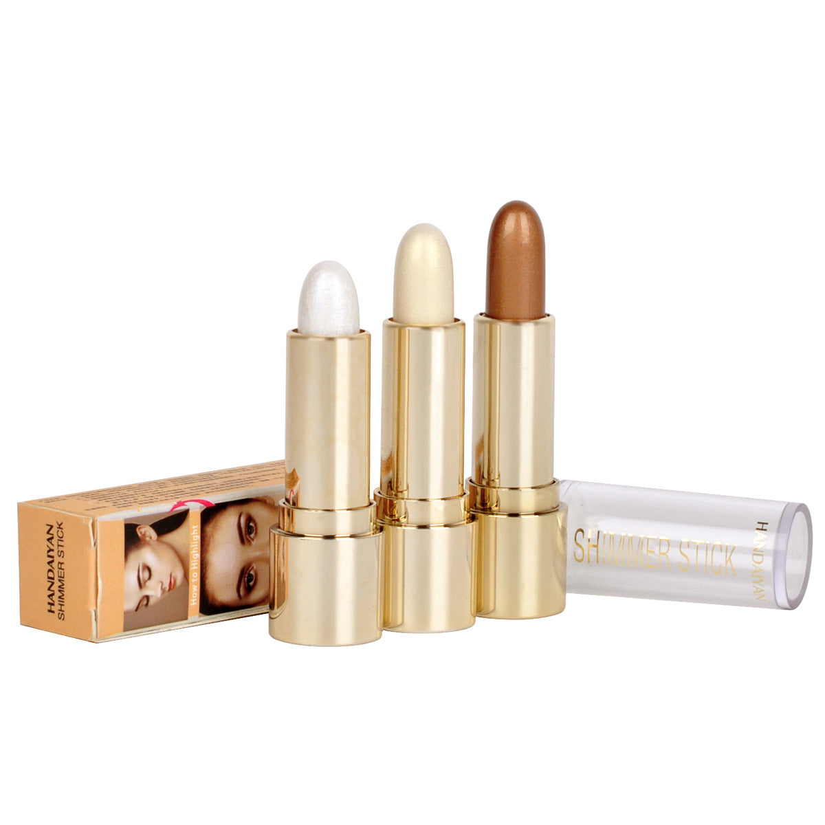 Cream Highlighter Stick for Instant High-Gloss Glow