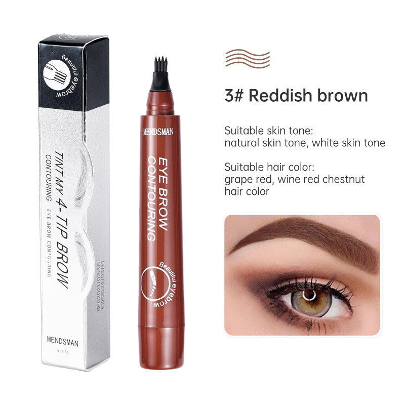 Fork Tip Liquid Eyebrow Pencil for Natural Brows