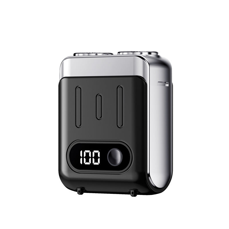 Mini Rotary Shaver for Travel — LED Display, Fast Charge