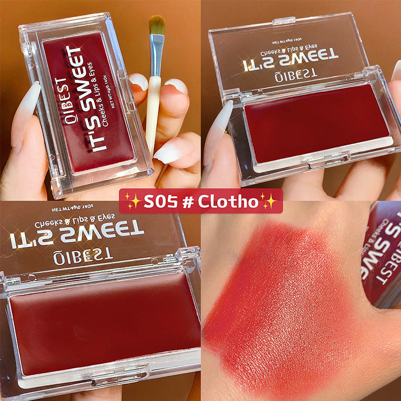 3-In-1 Cream Makeup Compact for Cheeks, Lips & Eyes