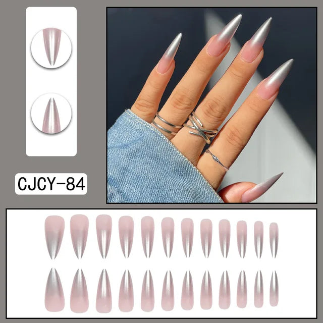 24-Piece Stiletto Press-On Nails — Salon-Perfect Look