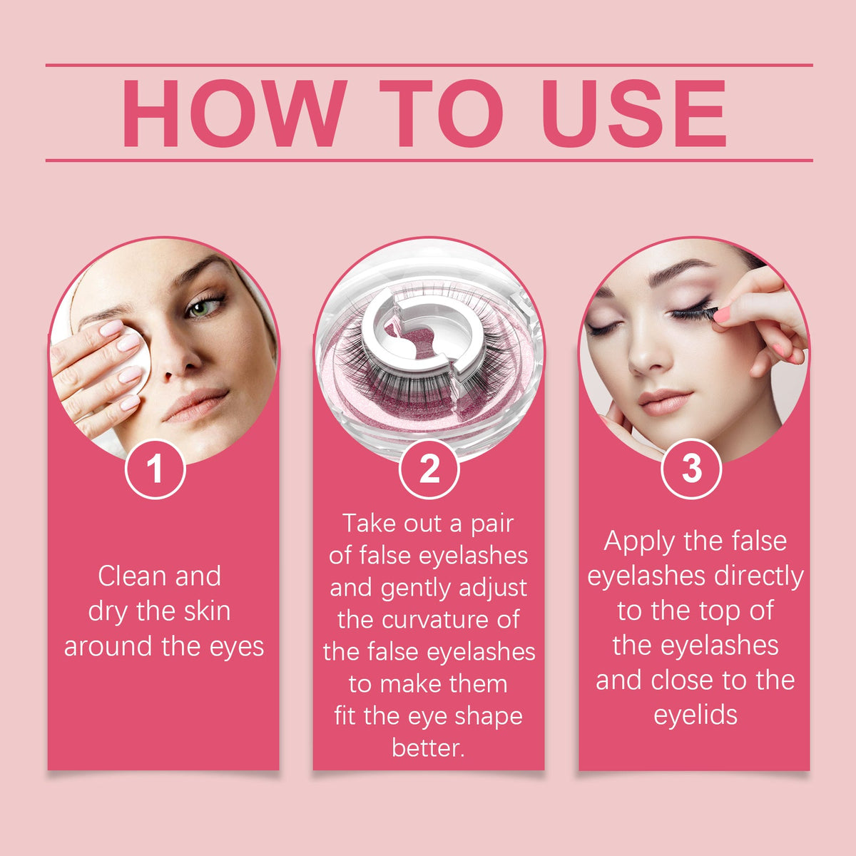 Self-Adhesive Eyelashes for Easy, Glue-Free Eye Glam