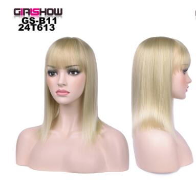 Synthetic Bob Wig with Bangs — Instant Hair Makeover in 4