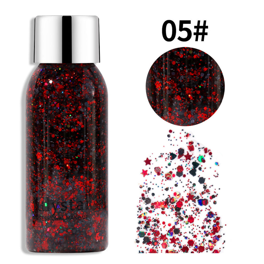 Cosmetic Glitter Makeup for Dazzling Stage Sparkle